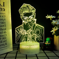 JJK 3D LED Night Light - Multi-Color Dimmable Desk Lamp — view 40