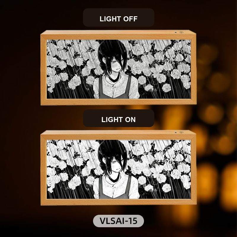 Chainsaw Man Reze Panoramic Light-Up Art Frame — 9 Designs — product view 8