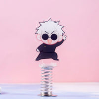 JJK Gojo & Geto Spring Bobble Standee Keychain Set