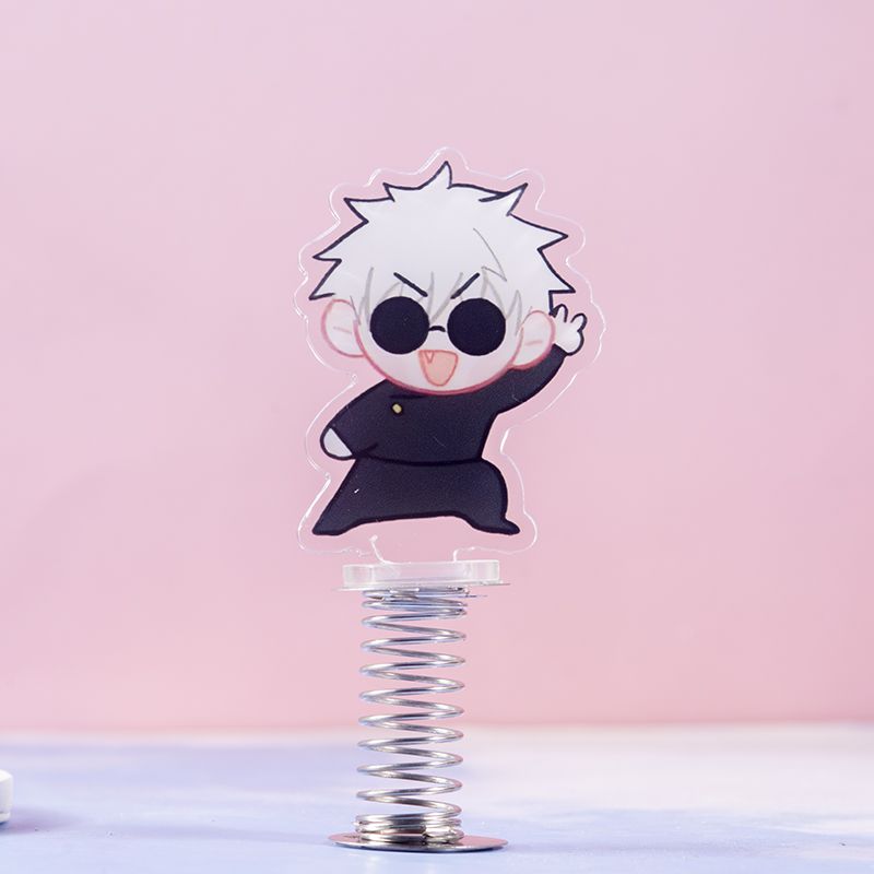 JJK Gojo & Geto Spring Bobble Standee Keychain Set