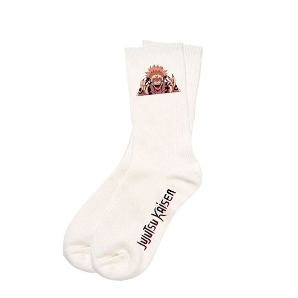 Jujutsu Kaisen Anime Crew Socks - Cotton Mid-Calf (Unisex)