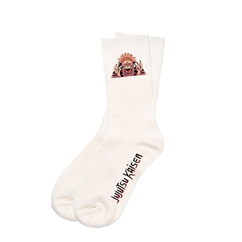 Jujutsu Kaisen Anime Crew Socks - Cotton Mid-Calf (Unisex)