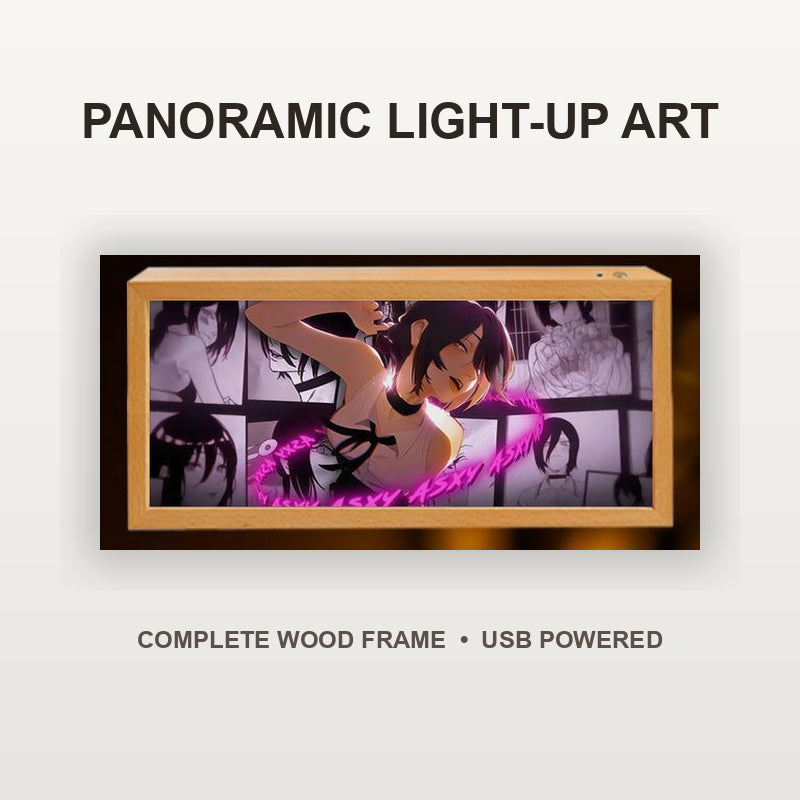 Chainsaw Man Reze Panoramic Light-Up Art Frame — 9 Designs — product view 5