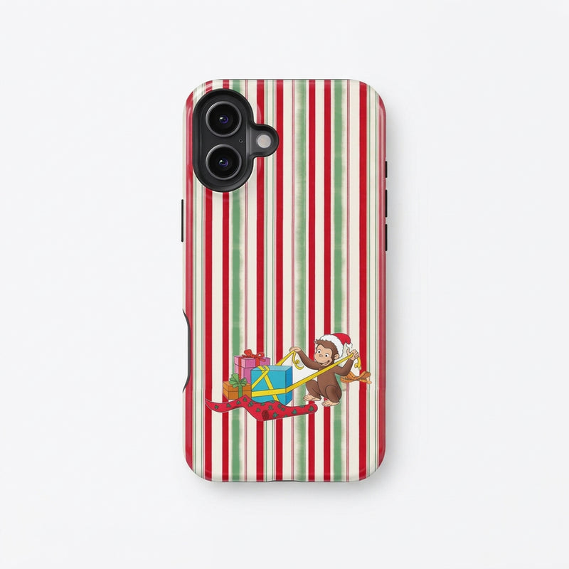 Curious George Christmas Magnetic Two-Layer Phone Case