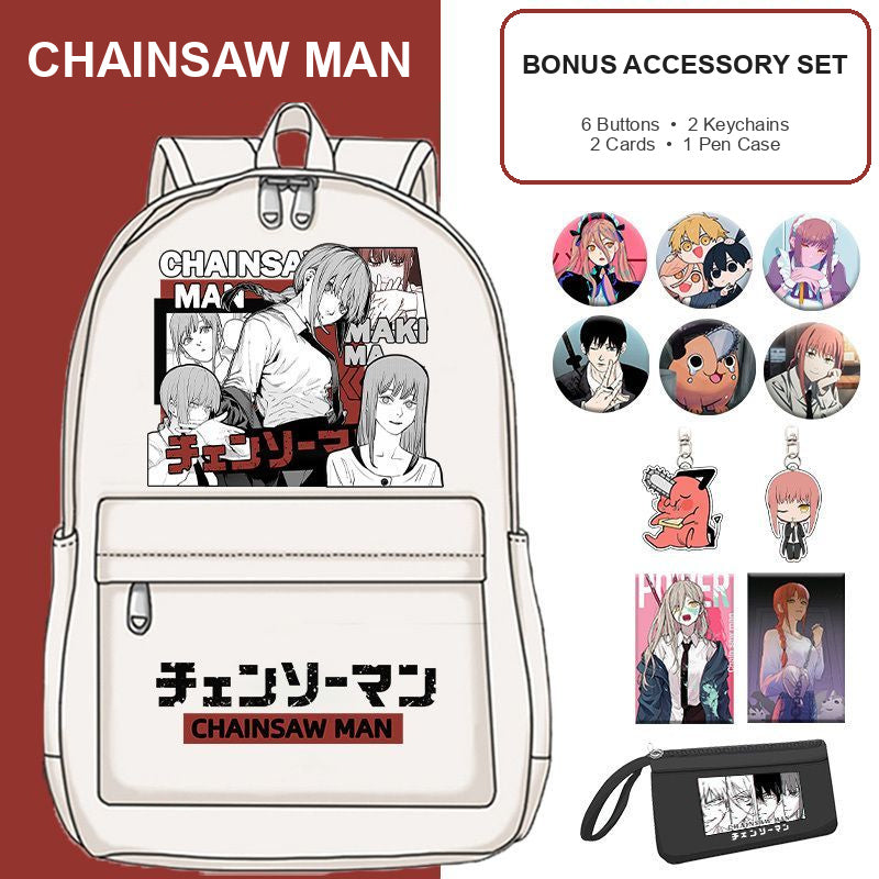Chainsaw Man School Backpack — 17 Designs — product view 3