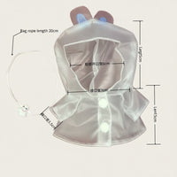 Cotton Doll Raincoat Outfit for 10cm / 15cm Plush Dolls - Changeable Clothes