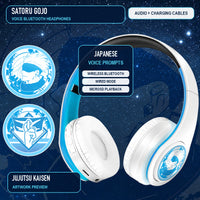 Jujutsu Kaisen Voice Bluetooth Headphones — Wireless Over-Ear with Japanese Voice Prompts