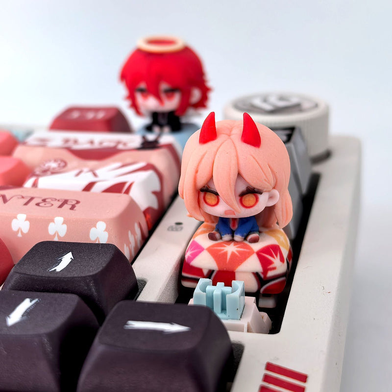 Chainsaw Man Power and Angel Devil 3D artisan keycaps — product view 6