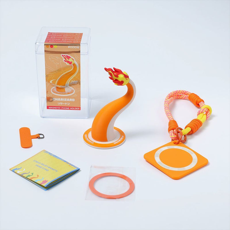 Pokemon Charizard Tail Magnetic Phone Stand — Blue & Orange