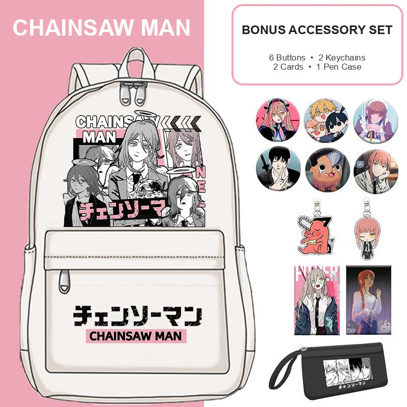 Chainsaw Man School Backpack — 17 Designs — product view 22
