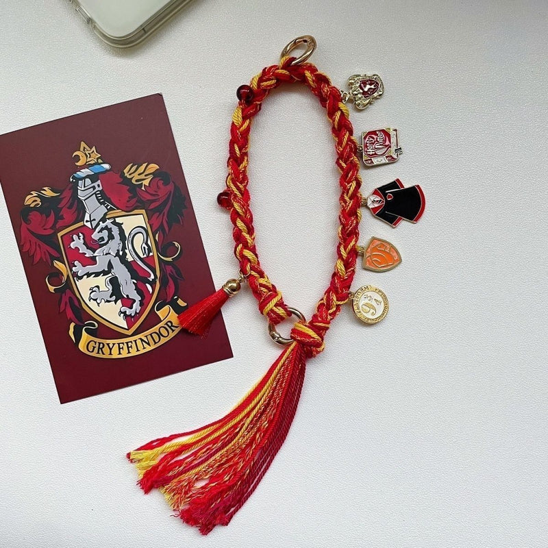 Harry Potter Hogwarts House Braided Phone Charms