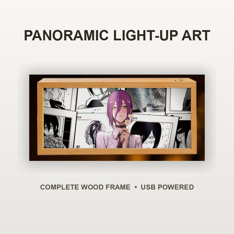 Chainsaw Man Reze Panoramic Light-Up Art Frame — 9 Designs — product view 7