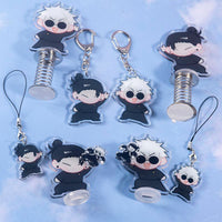 JJK Gojo & Geto Spring Bobble Standee Keychain Set