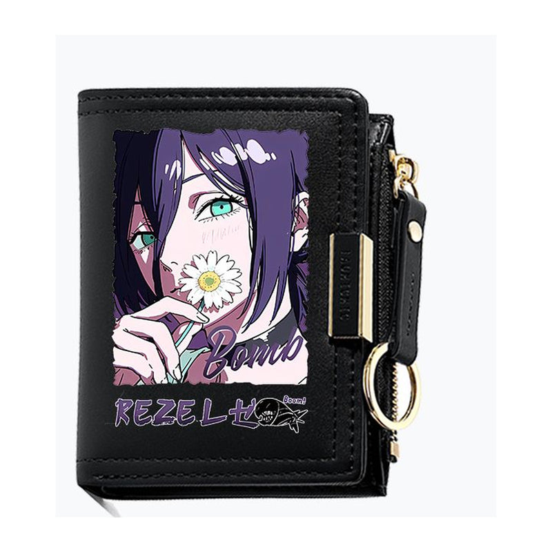 Chainsaw Man Reze Zip Wallet — 6 Designs on a white background