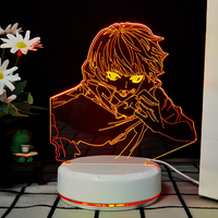 JJK 3D LED Night Light - Multi-Color Dimmable Desk Lamp — view 28