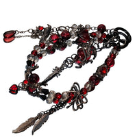 Love and Deepspace Sylus Crimson Beaded Bag Charms