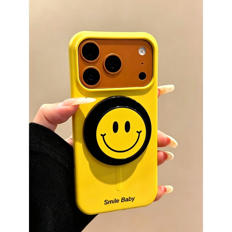 Smiley Magnetic Phone Stand & Case — 3 Options