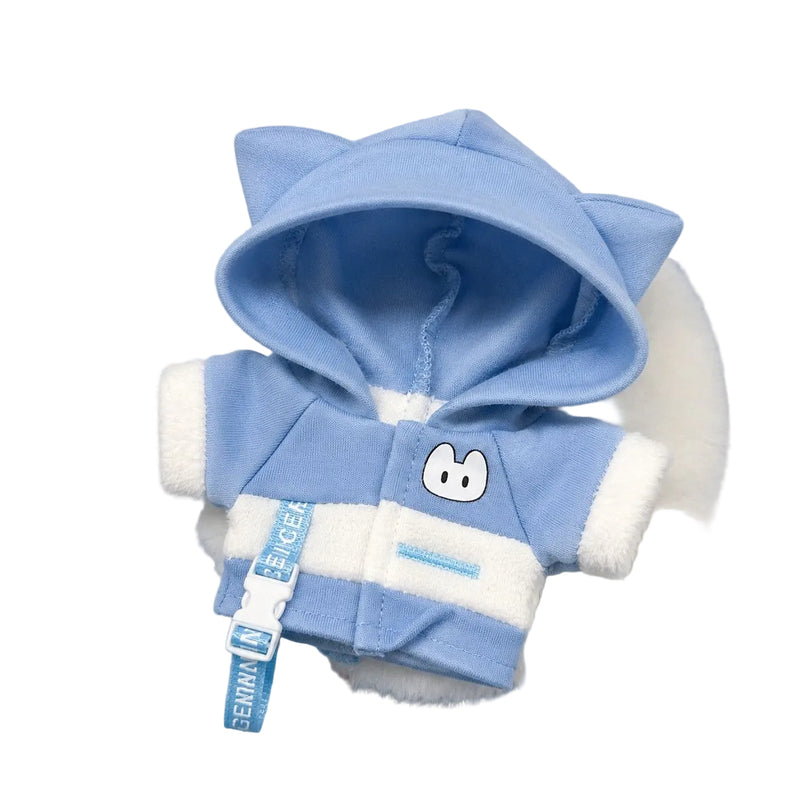 Animal Hoodie Outfit for 10cm / 20cm Cotton Dolls - Cat / Dog / Bunny / Frog
