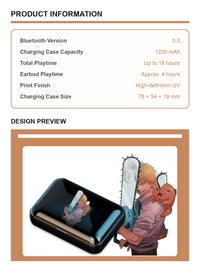 Chainsaw Man wireless earbuds specifications