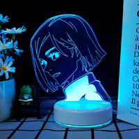 JJK 3D LED Night Light - Multi-Color Dimmable Desk Lamp — view 45