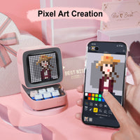 Retro Pixel Art Bluetooth Speaker with DIY LED Display
