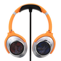 Dual-Screen ANC Headphones with Chainsaw Man artwork shown on the customizable displays