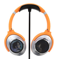 Dual-Screen ANC Headphones with Demon Slayer artwork shown on the customizable displays
