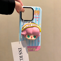 DIMOO Pink-Hair Magnetic Phone Case & Stand Options — watermark restoration