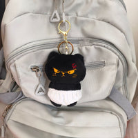Moody Cat Plush Keychain - Funny Grumpy Cat Doll