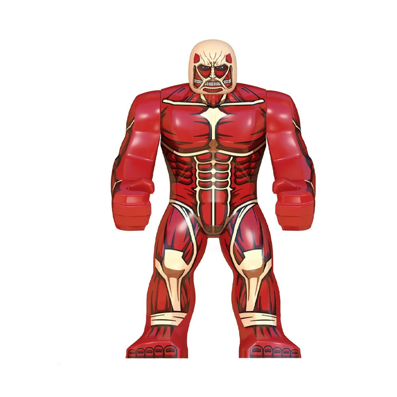 Attack on Titan Building Block Minifigures - Eren, Mikasa, Levi & Titans