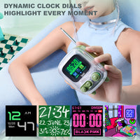 Retro Pixel Bluetooth Speaker with Photo Album Display