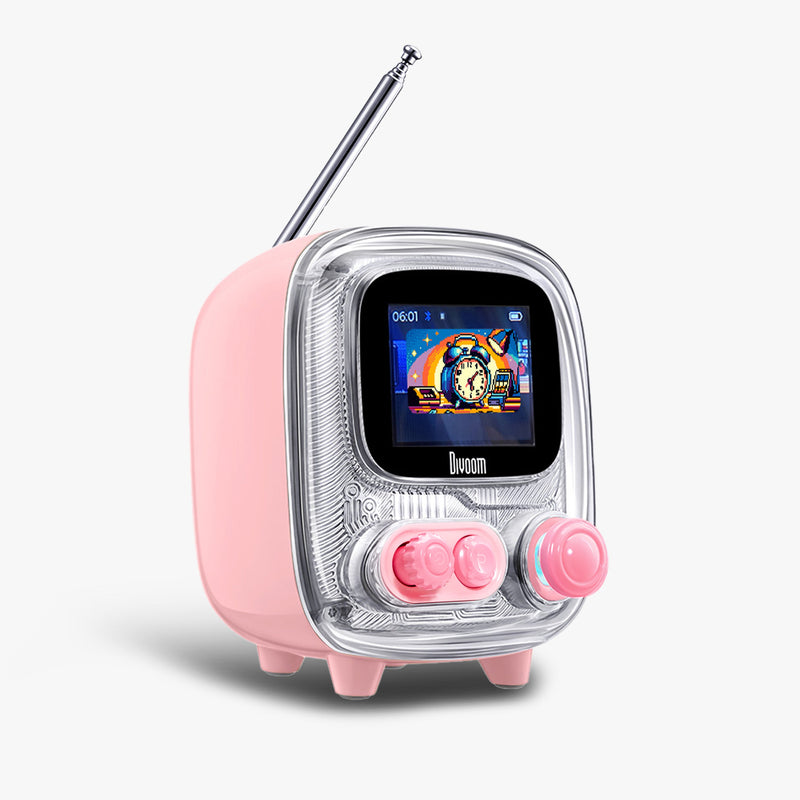 Retro Pixel Bluetooth Speaker with Photo Album Display