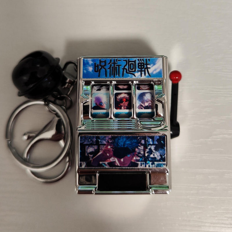 Gojo Gachapon Keychain — Mini Capsule Machine Fidget Toy