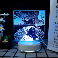JJK 3D LED Night Light - Multi-Color Dimmable Desk Lamp — view 2