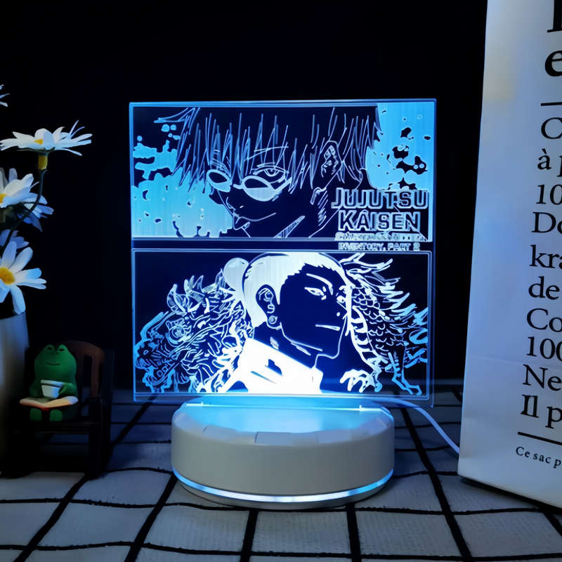 JJK 3D LED Night Light - Multi-Color Dimmable Desk Lamp — view 2