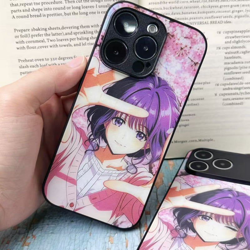 Kaoruko Waguri Lenticular Phone Case - Cherry Blossom Portrait