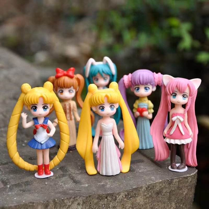 Sailor Moon Figures Desktop Ornament Set