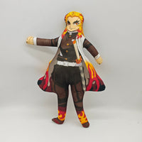 Demon Slayer Abstract Slender Twistable Plush - Hashira Collection (Tanjiro, Zenitsu & More)