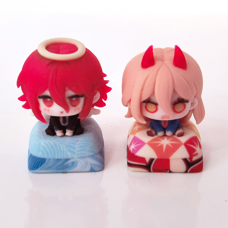 Chainsaw Man Power and Angel Devil 3D artisan keycaps — product view 5
