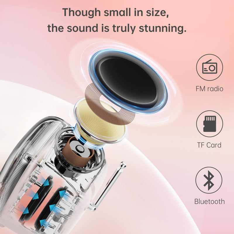 Retro Pixel Bluetooth Speaker with Photo Album Display
