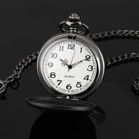 Demon Slayer Pocket Watch — Engraved Quartz Watch on Chain or Necklace