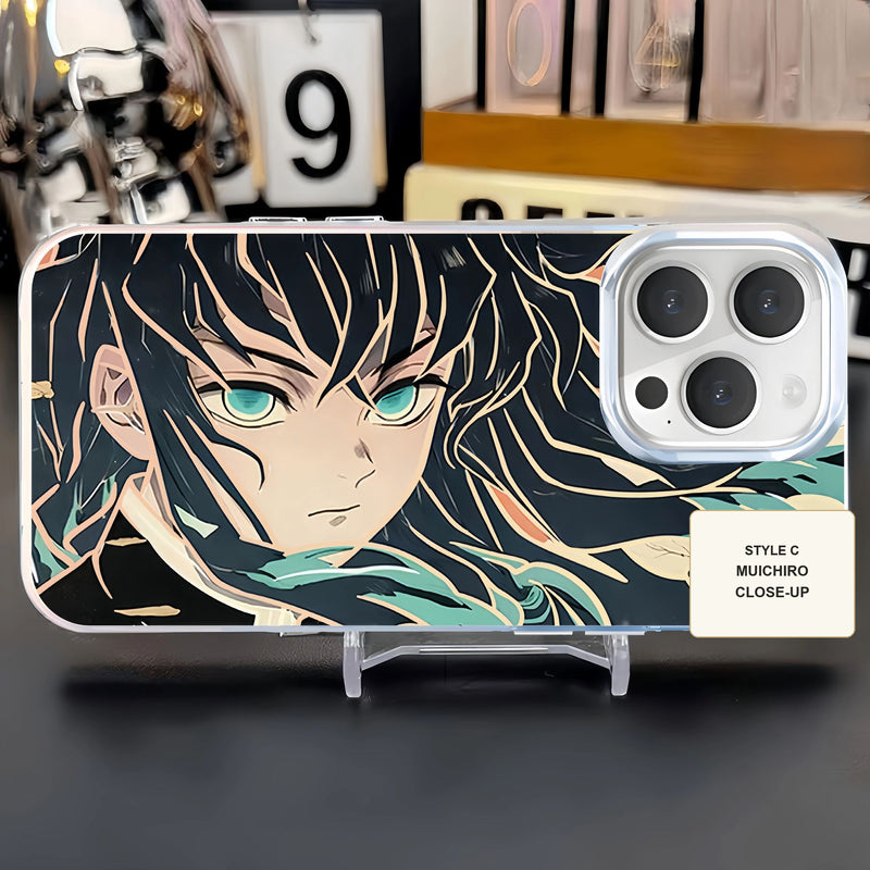 Demon Slayer aurora gold phone case — Muichiro Tokito — Close-Up