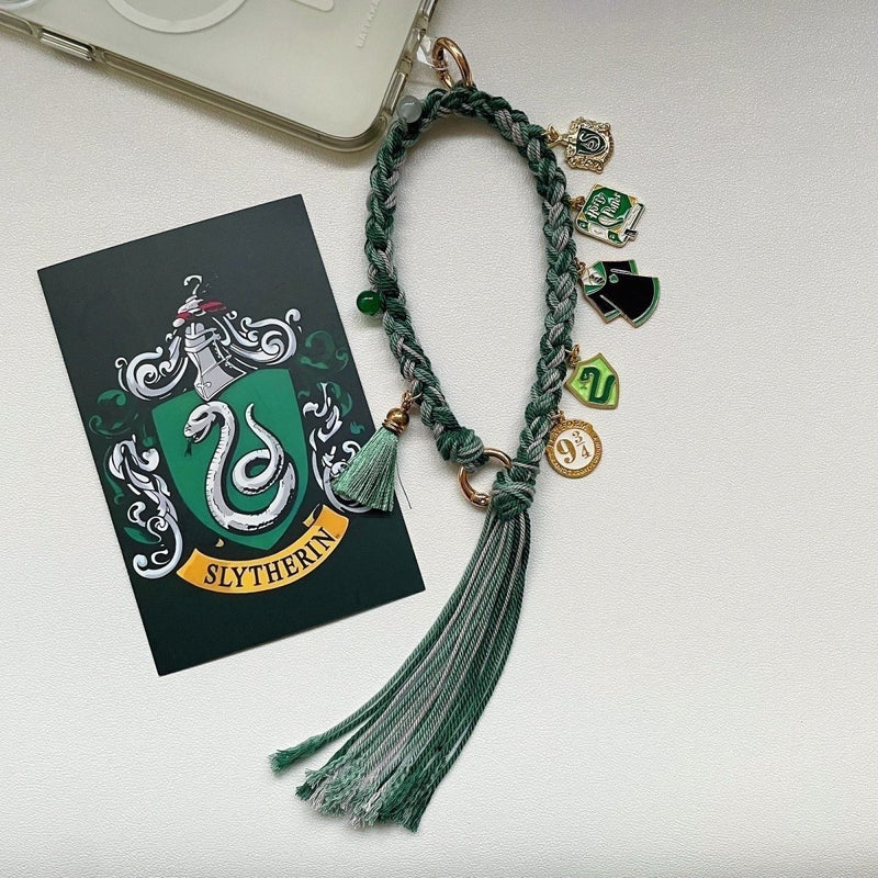 Harry Potter Hogwarts House Braided Phone Charms