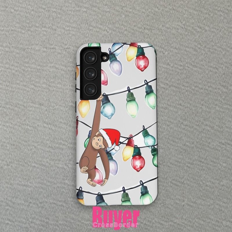 Curious George Christmas Magnetic Two-Layer Phone Case