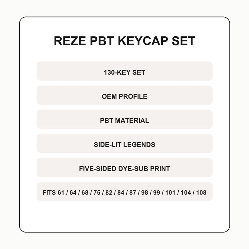 Chainsaw Man Reze Side-Lit PBT Keycap Set — product view 4