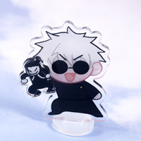 JJK Gojo & Geto Spring Bobble Standee Keychain Set