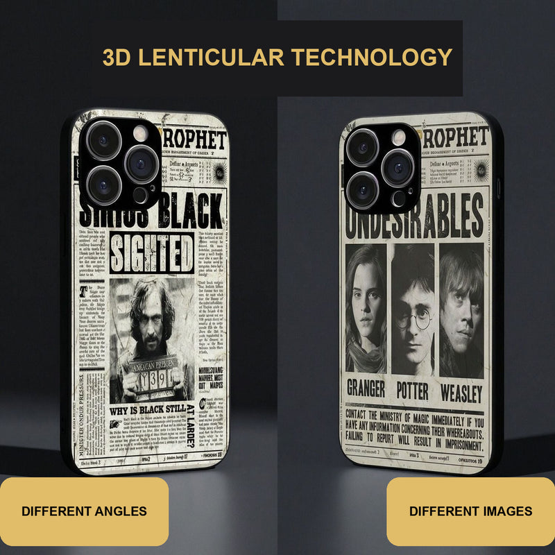 Harry Potter Daily Prophet Lenticular Phone Case — 2 Styles — product view 6