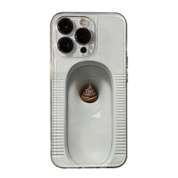 Toilet Novelty Phone Case — 2 Designs on a pure white background