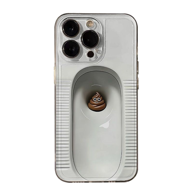 Toilet Novelty Phone Case — 2 Designs on a pure white background