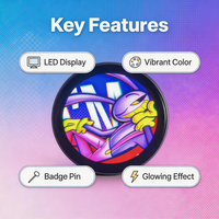 LED Anime Badge Pin for Itabags & Con Fits